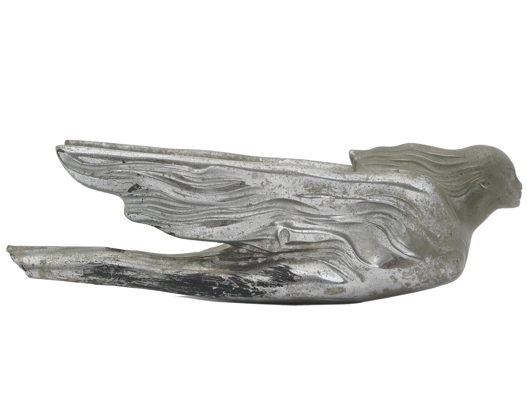 1940S CADILLAC METAL HOOD ORNAMENT FLYING GODDESS PIC-4